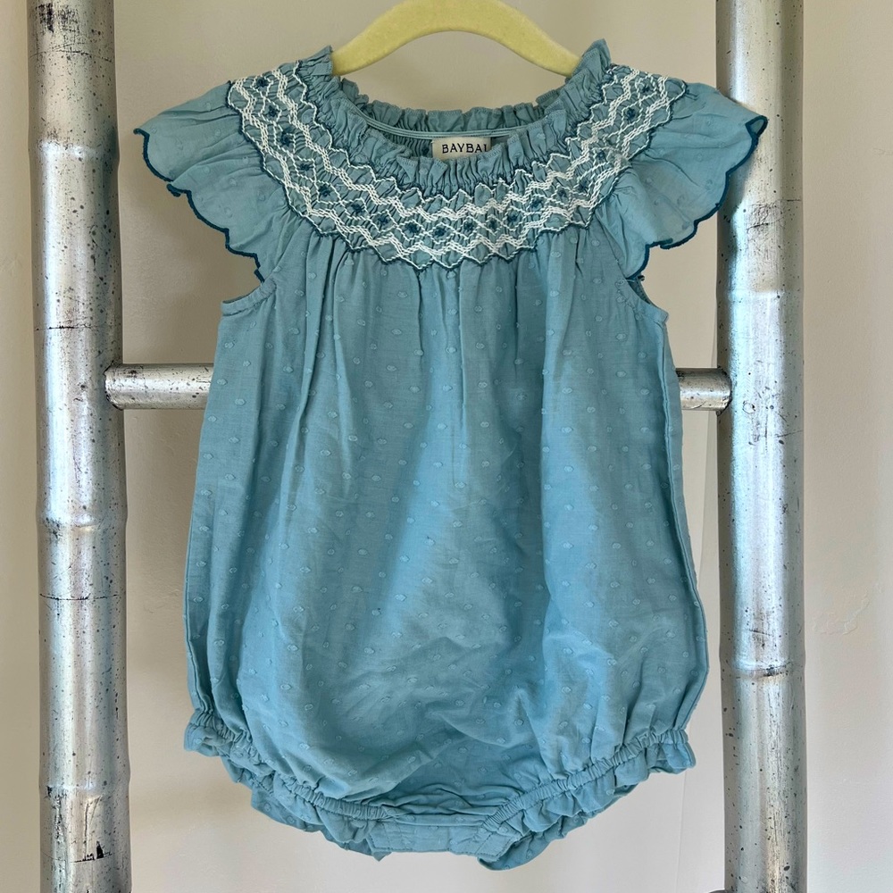 Baybala Girls Embroidered Romper - Size 18 Months